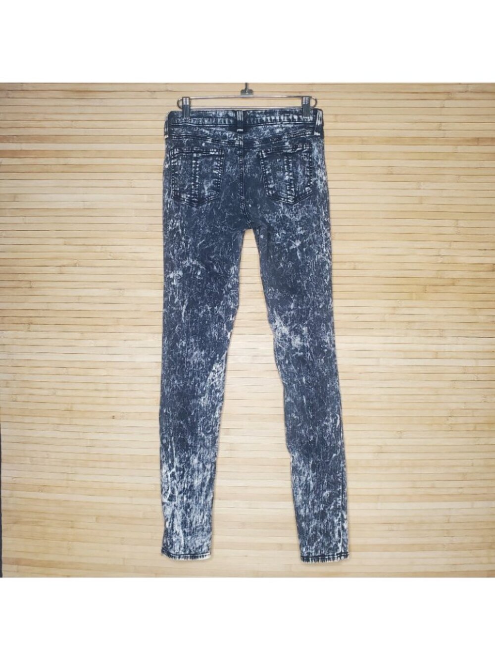 Rag & Bone Jeans Womens Acid white Wash Skinny Jeans Black sz 26 - Picture 3 of 5